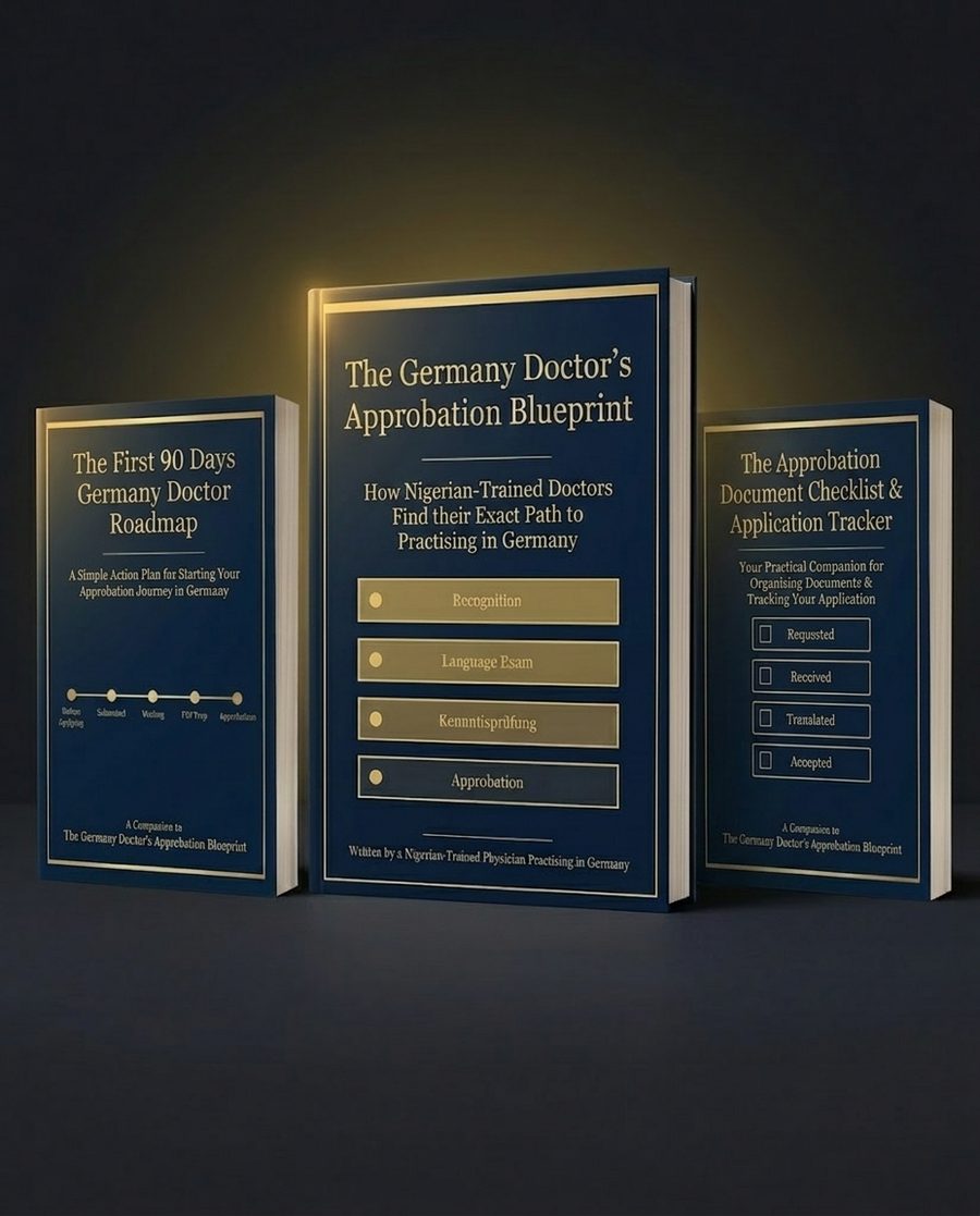 The Germany Doctor's Approbation Blueprint with both bonus guides